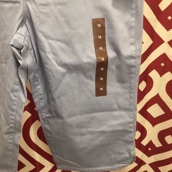 Gloria Vanderbilt Blue Stretch Skimmer Capri 18 - Picture 5 of 14